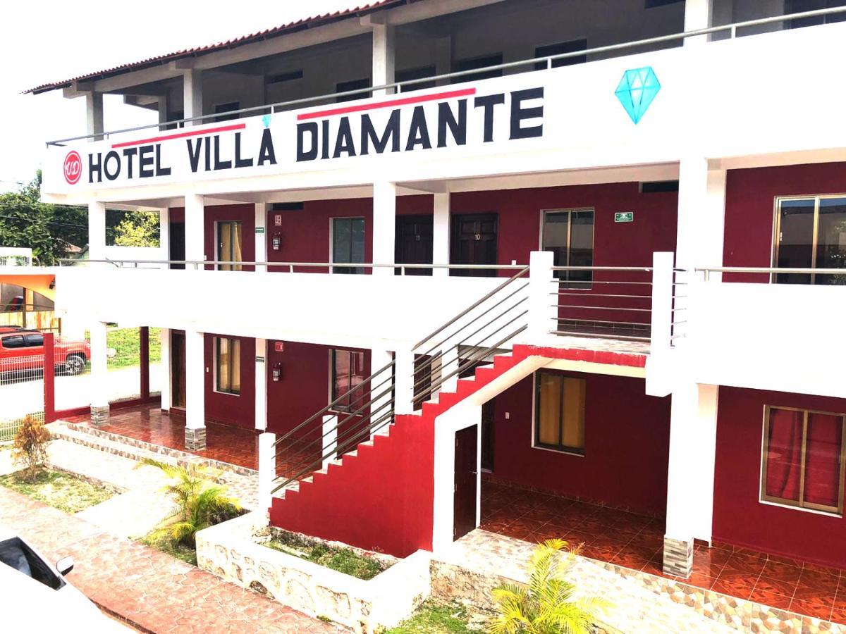 Hotel Villa Diamante Xpujil Buitenkant foto
